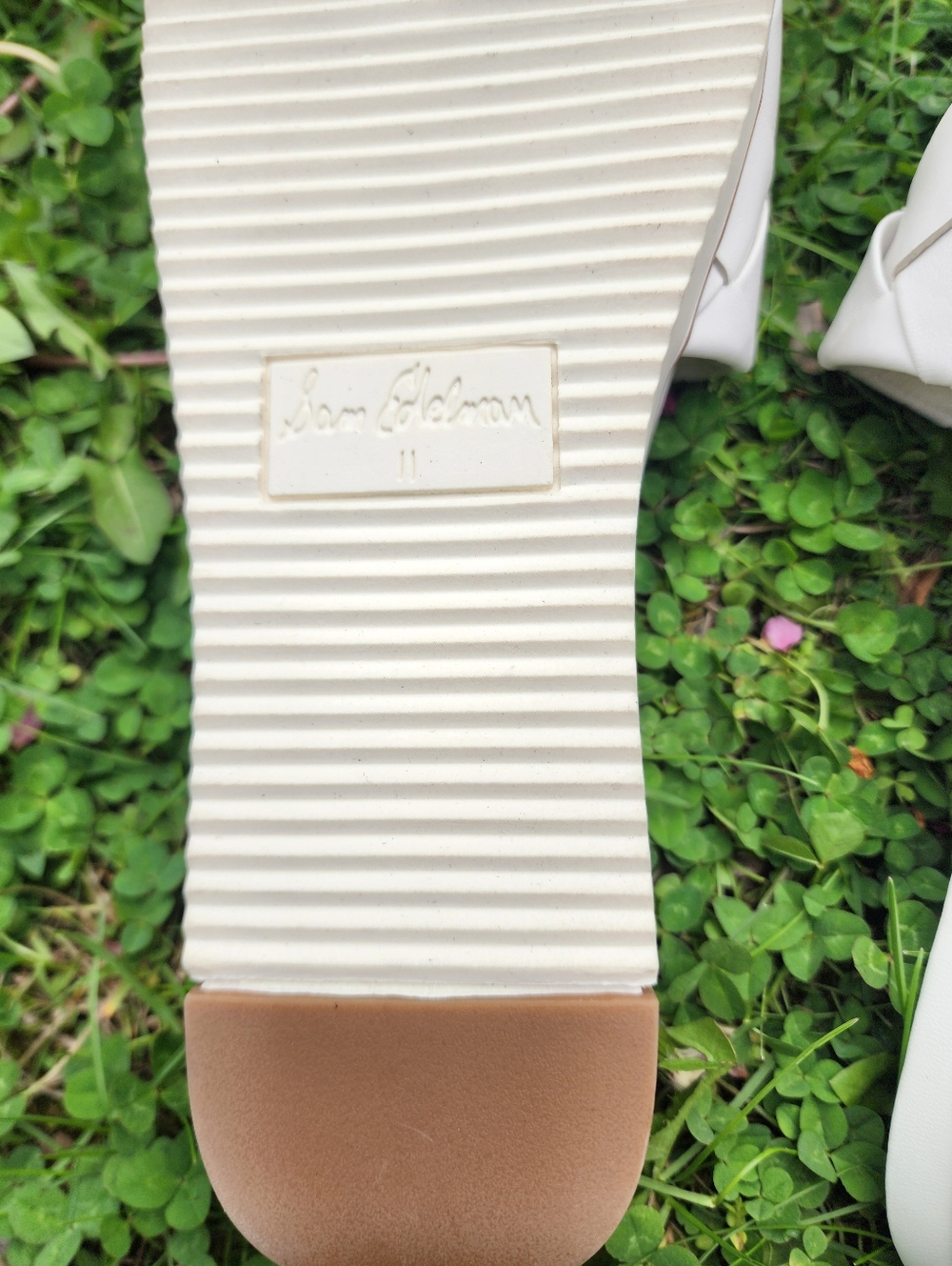 Size 11 - 🆕️ Sam Edelman Women's Woven Platform Slide Sandals - White - Picture 10 of 11